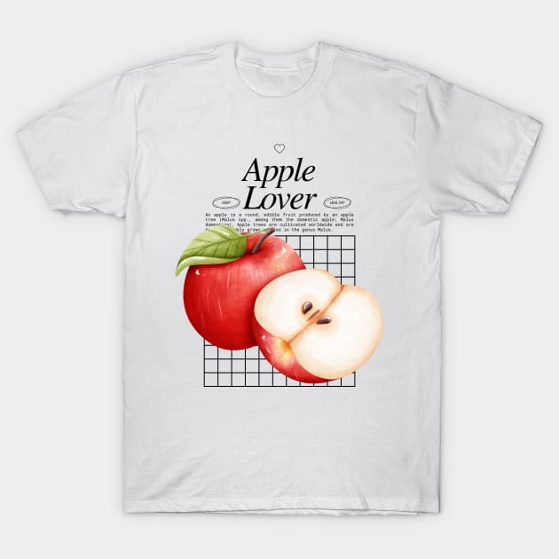 Apple Lover - Fruit Lover Gardener - Malus domestica T-Shirt by Millusti